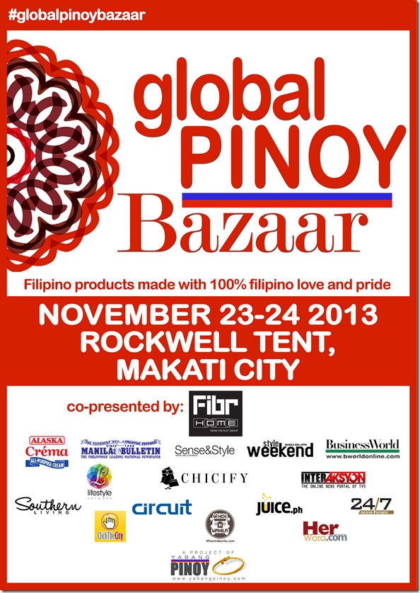 Giveaway: Global Pinoy Bazaar 2013 passes