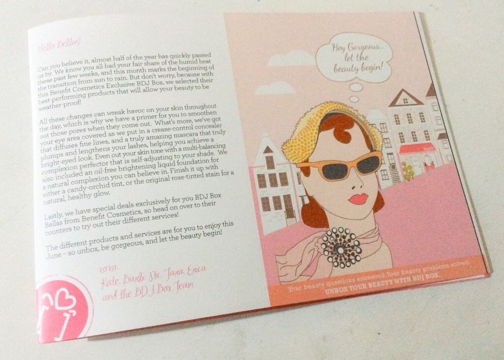 Benefit BDJ Box June 2014