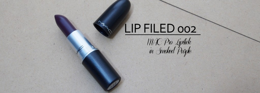 LIP FILED 002: MAC Pro Lipstick in Smoked Purple