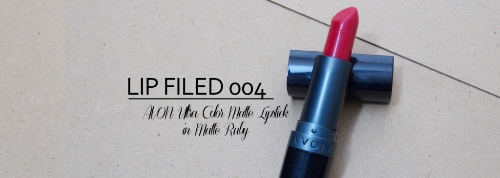 LIP FILED 004: AVON Ultra Color Matte Lipstick in Matte Ruby