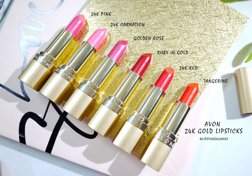 AVON 24K GOLD GLAM_LIPSTICK GUIDE