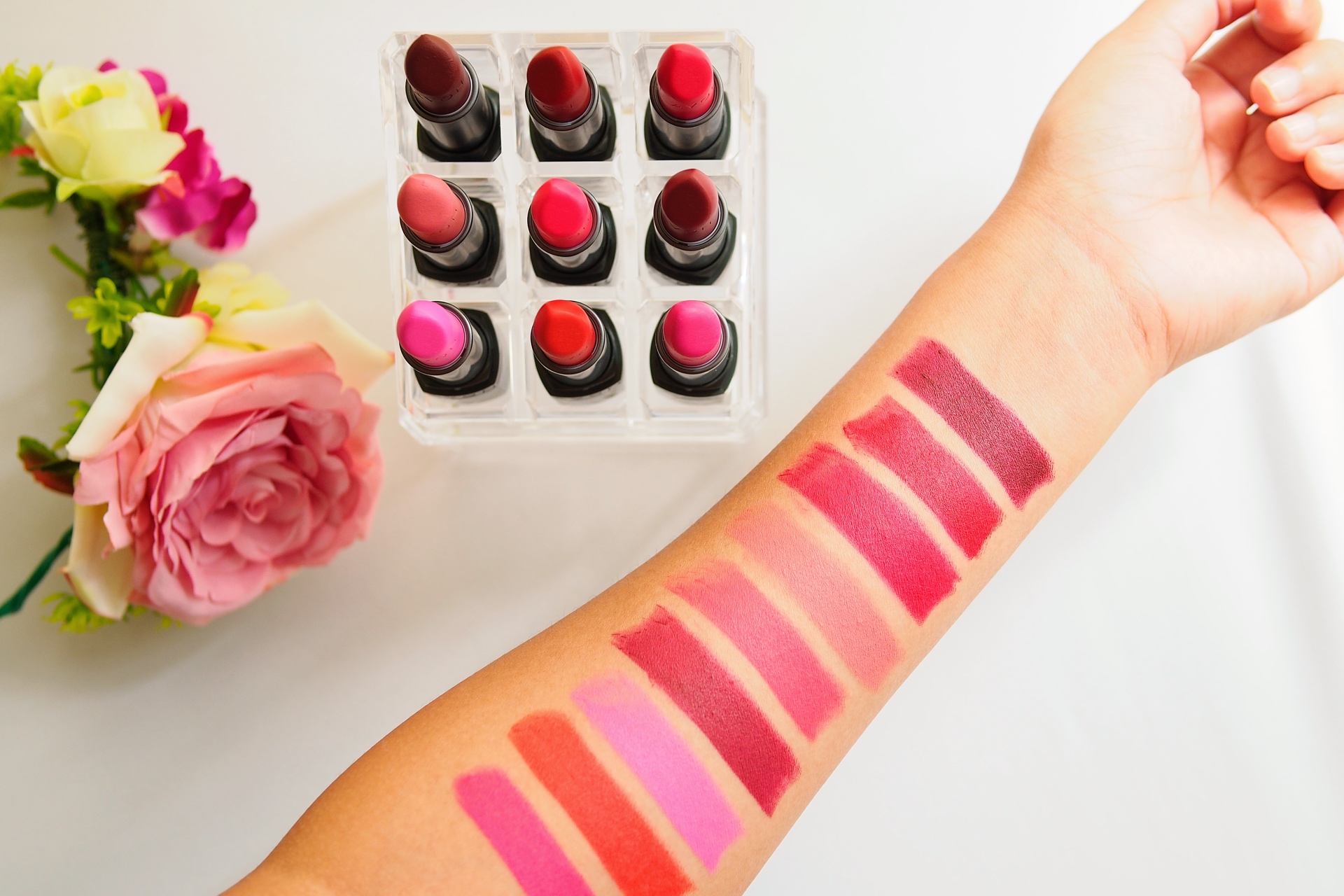 Avon Perfectly Matte Lipstick Swatches