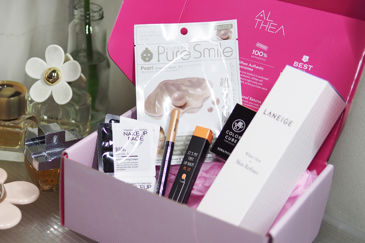 Unboxing the Althea Lovely Dewy Box Plus Swatches and Mini-Review