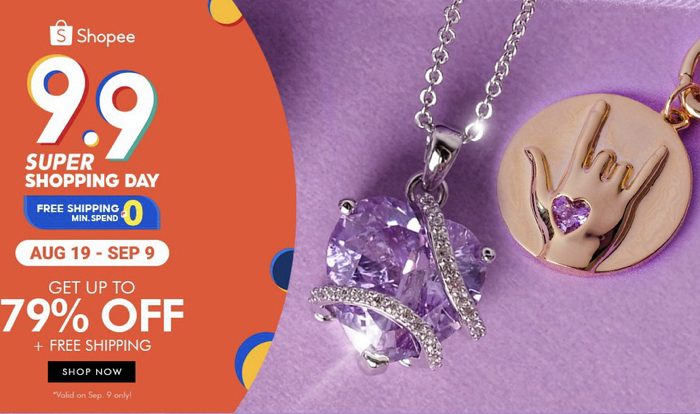 Shopee 9.9: Get deals on Mikana Jewelry plus FREE Jewelry Case