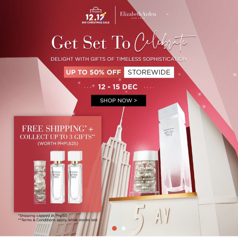 More 12.12 Shopee Deals with up to 50% off on Elizabeth Arden