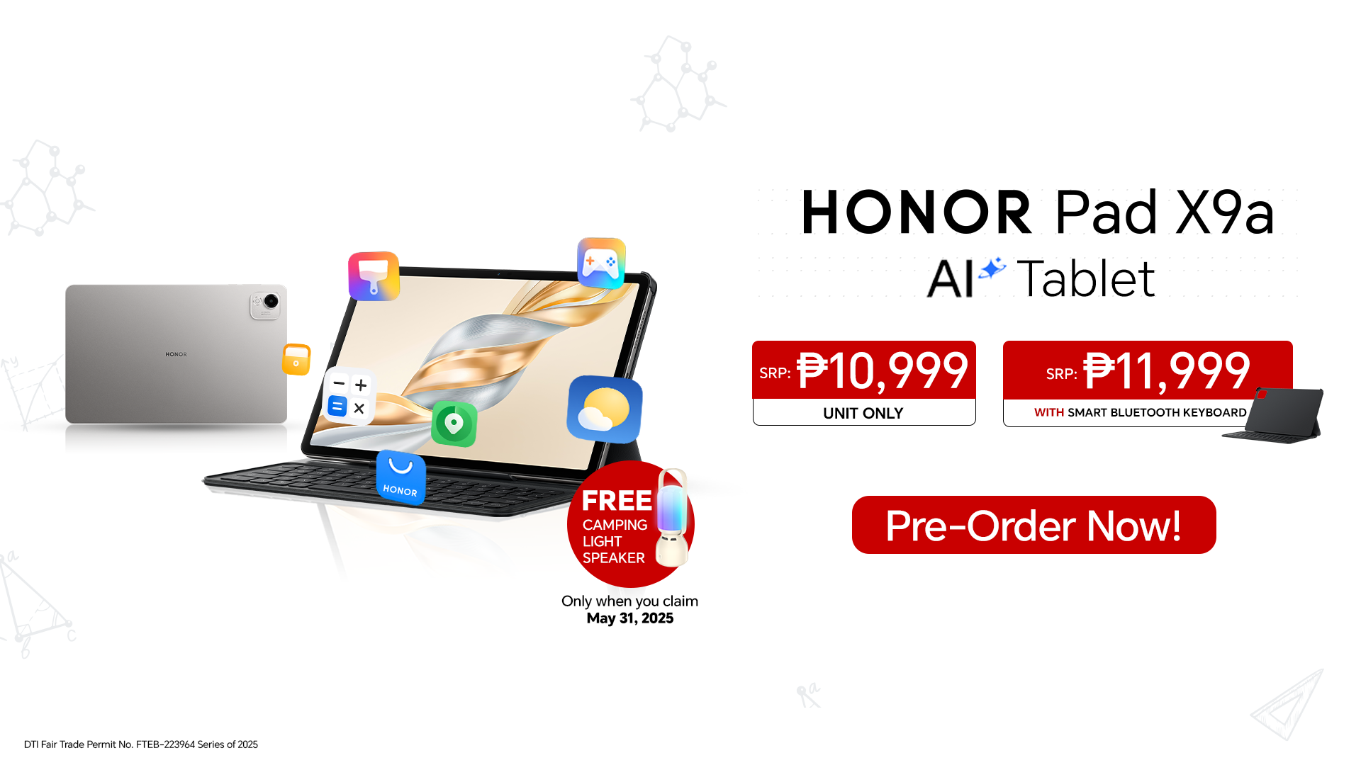 Perfect Back-to-School AI Tablet: HONOR Pad X9a is Now Available for Pre-order!