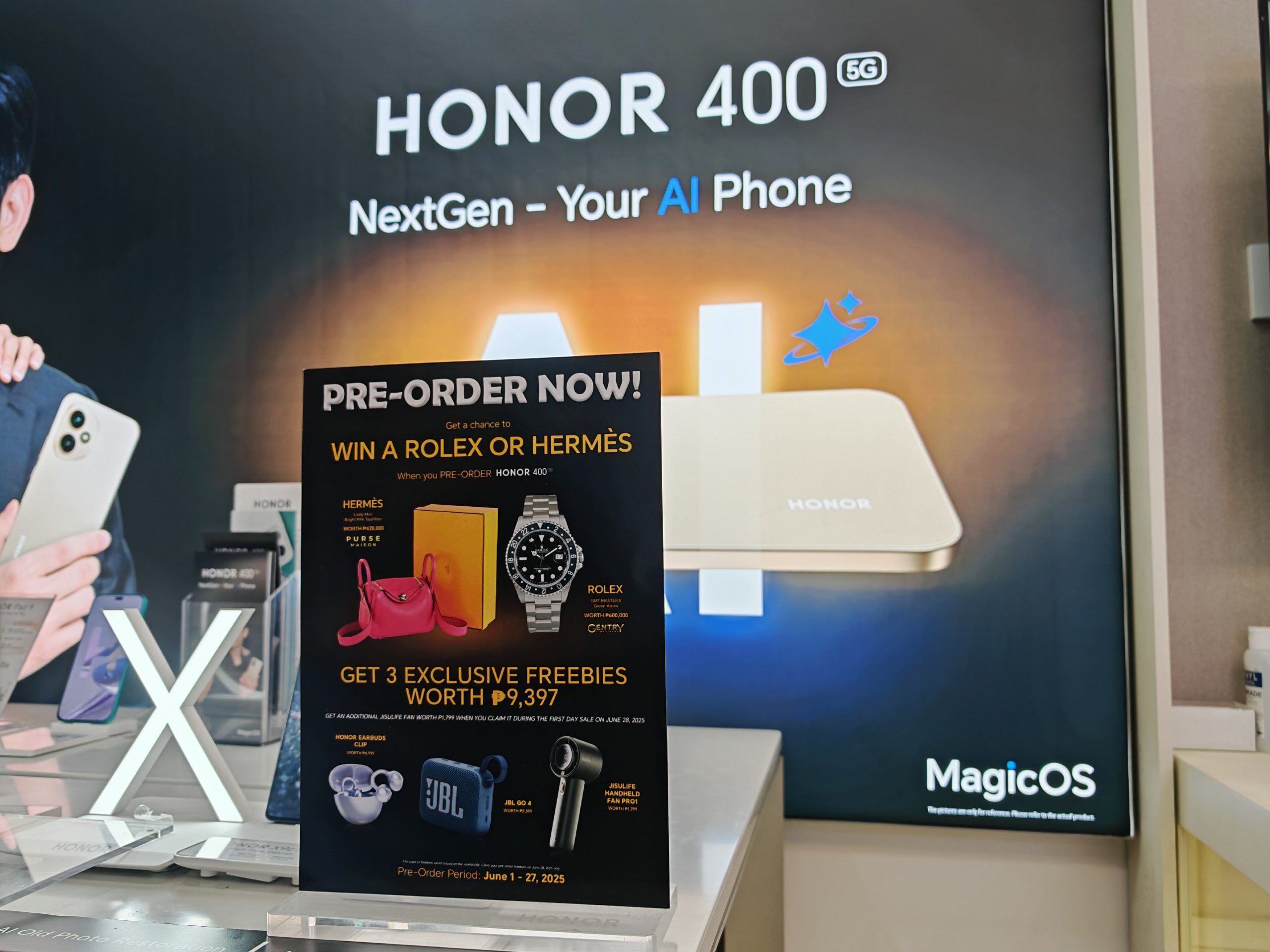 SPOTTED: P1M Worth of Rolex and Hermés Giveaway When You Pre-order HONOR 400 5G?