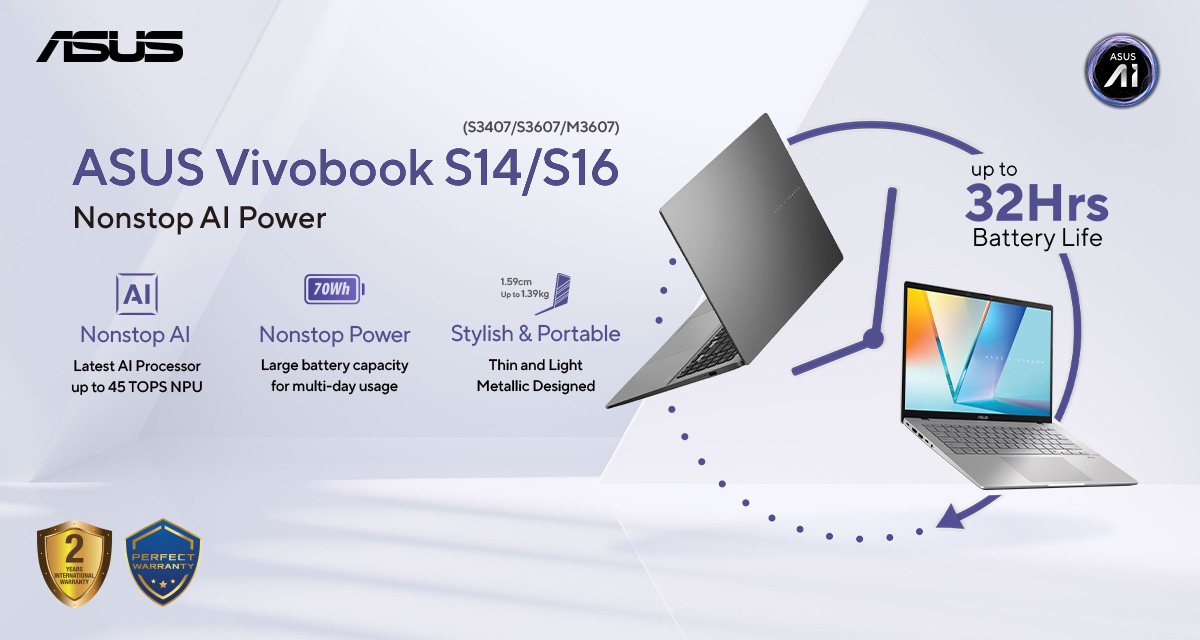 2025 ASUS Vivobook S AI Laptops in the Philippines, Priced!