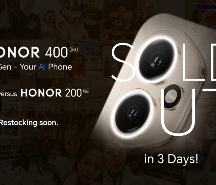 HONOR 400 5G Sold Out in 3 Days, 15x Higher Sales versus HONOR 200 5G