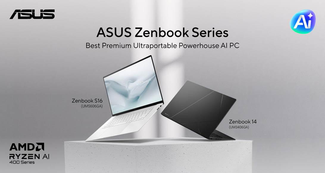 ASUS Launches Zenbook S16 and Zenbook 14 with AMD Ryzen AI 400 Series in the Philippines